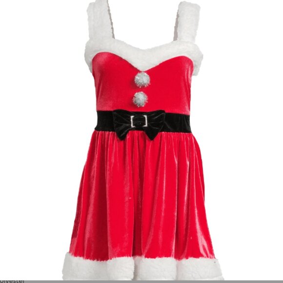 NWT No Boundaries Juniors Santa Dress - Picture 2 of 13